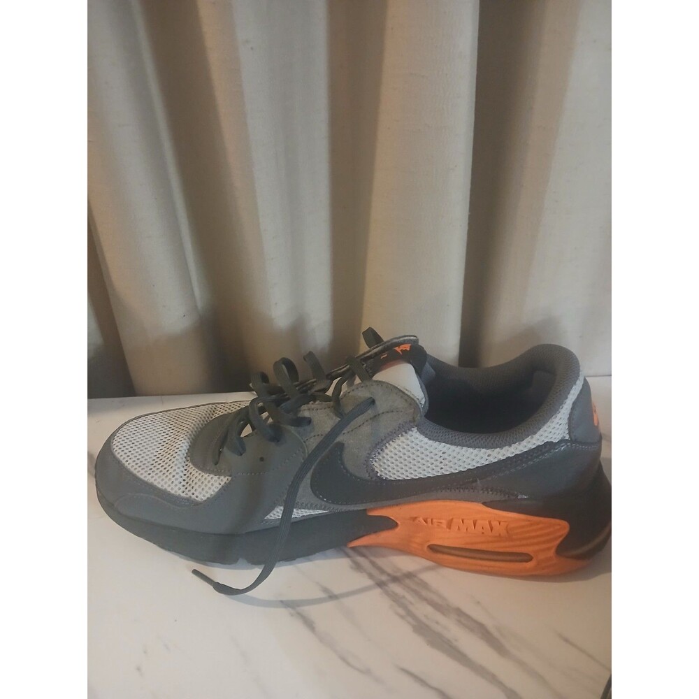 Nike Air Max Shoes Mens Sz 13 Gray Orange Sneakers Trainer Activewear - Picture 8 of 11